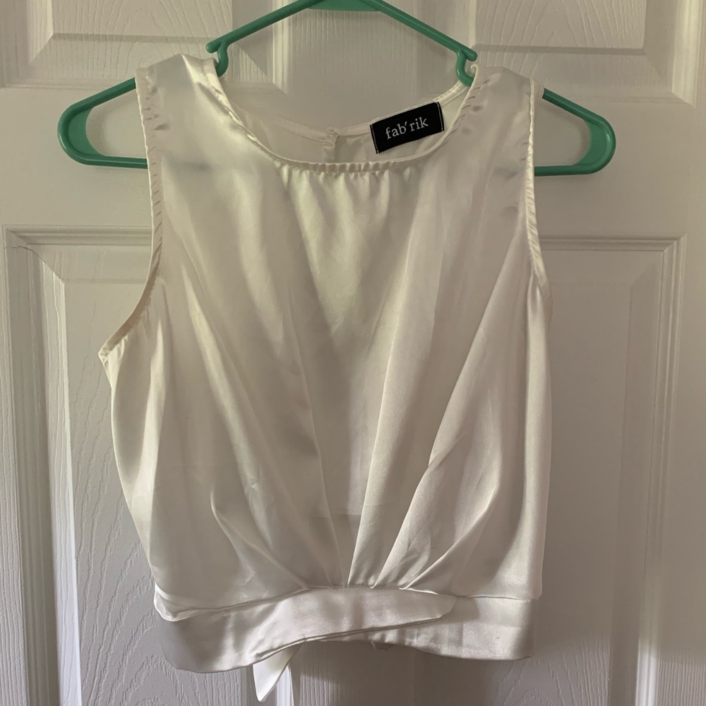 Silk crop top